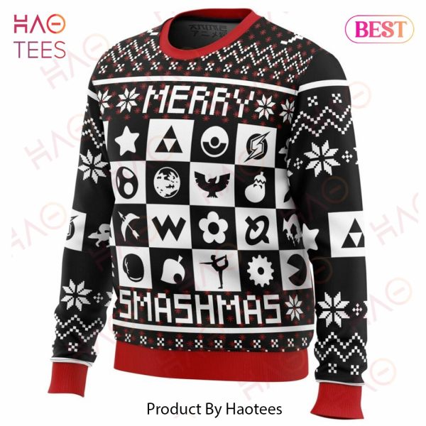 Merry Smashmas Super Smash Bros Ugly Christmas Sweater
