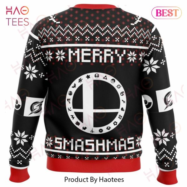 Merry Smashmas Super Smash Bros Ugly Christmas Sweater