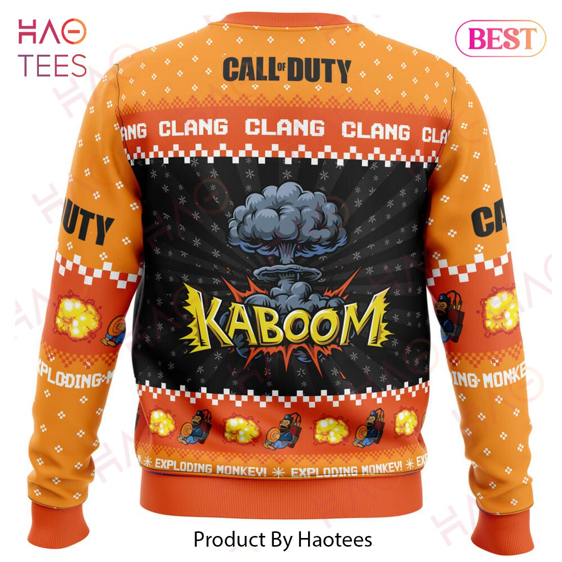 Monkey Bomb Call of Duty Ugly Christmas Sweater Monkey Bomb Call of Duty Ugly Christmas Sweater
