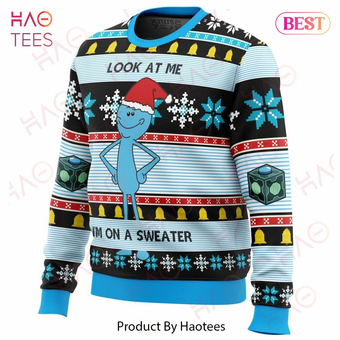 Mr. Meeseeks Ugly Christmas Sweater Mr. Meeseeks Ugly Christmas Sweater