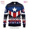 MV Christmas Ugly Sweater Iron Man Chibi Christmas Pattern Red Sweater 2022