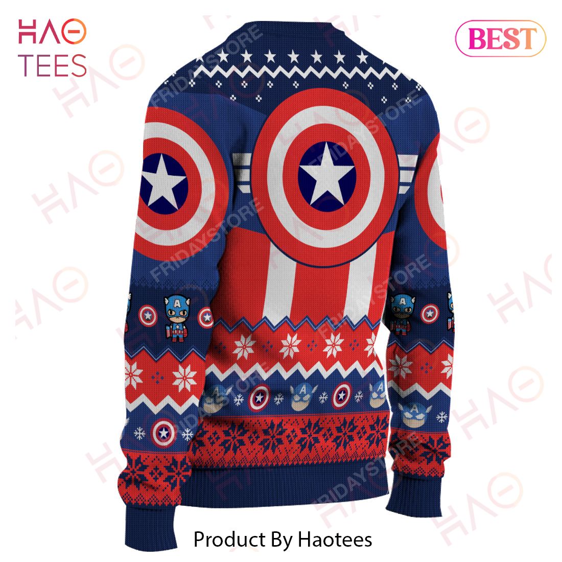 MV Ugly Sweater MV Captain Superhero Pattern Christmas Sweater High Quality Capttain America Sweater 2022 MV Ugly Sweater MV Captain Superhero Pattern Christmas Sweater High Quality Capttain America Sweater 2022