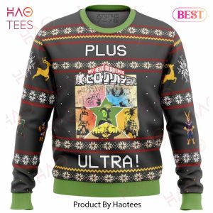 My Hero Academia Boku No Plus Ultra Ugly Christmas Sweater