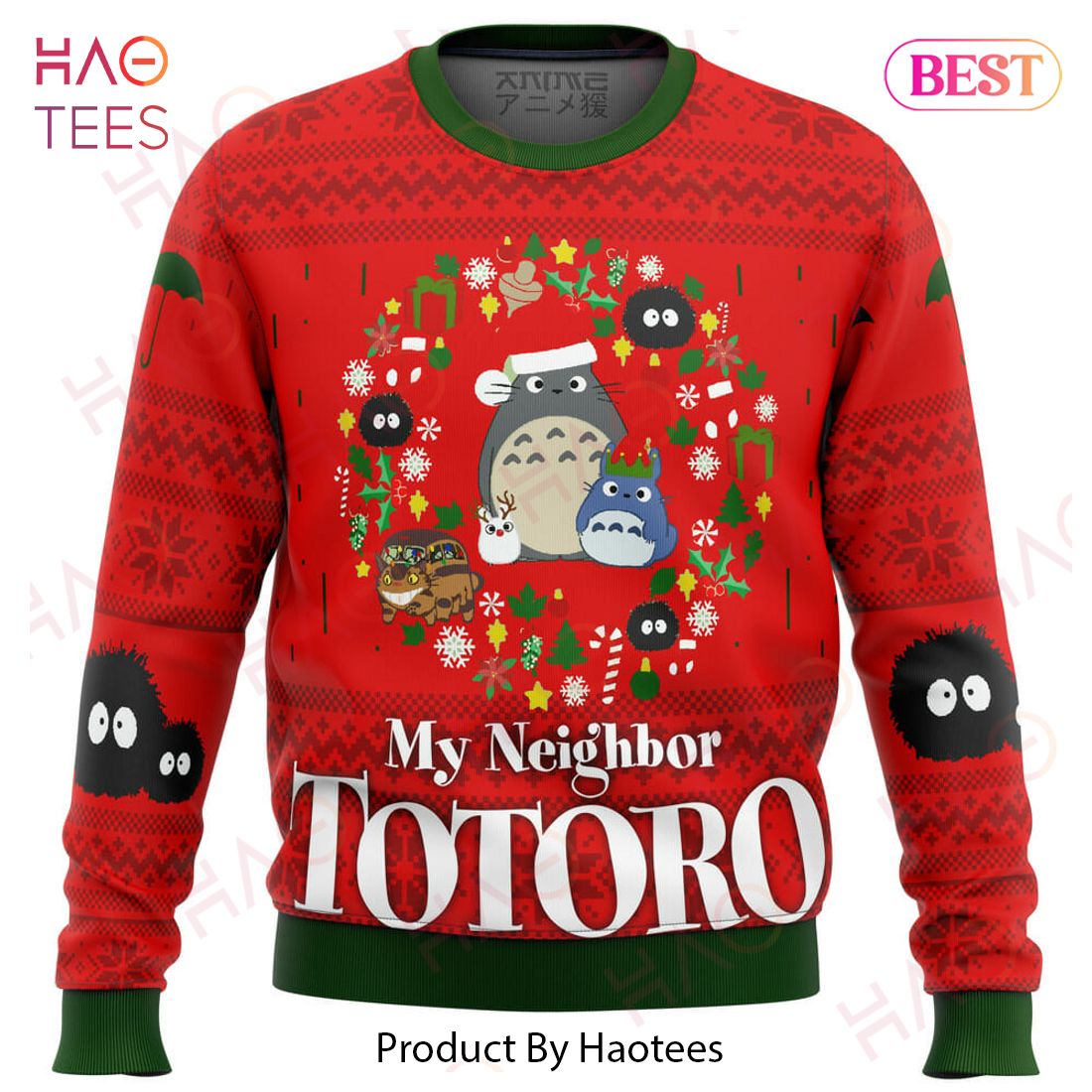 My Neighbor TOTORO CHRISTMAS Ugly Christmas Sweater
