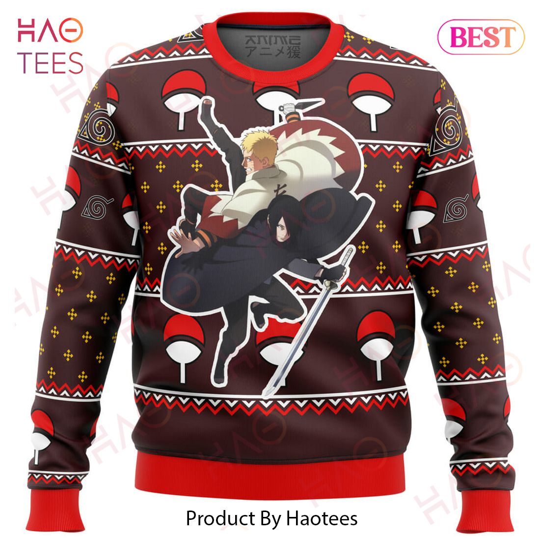 Naruto Sasuke Grown Ugly Christmas Sweater Naruto Sasuke Grown Ugly Christmas Sweater
