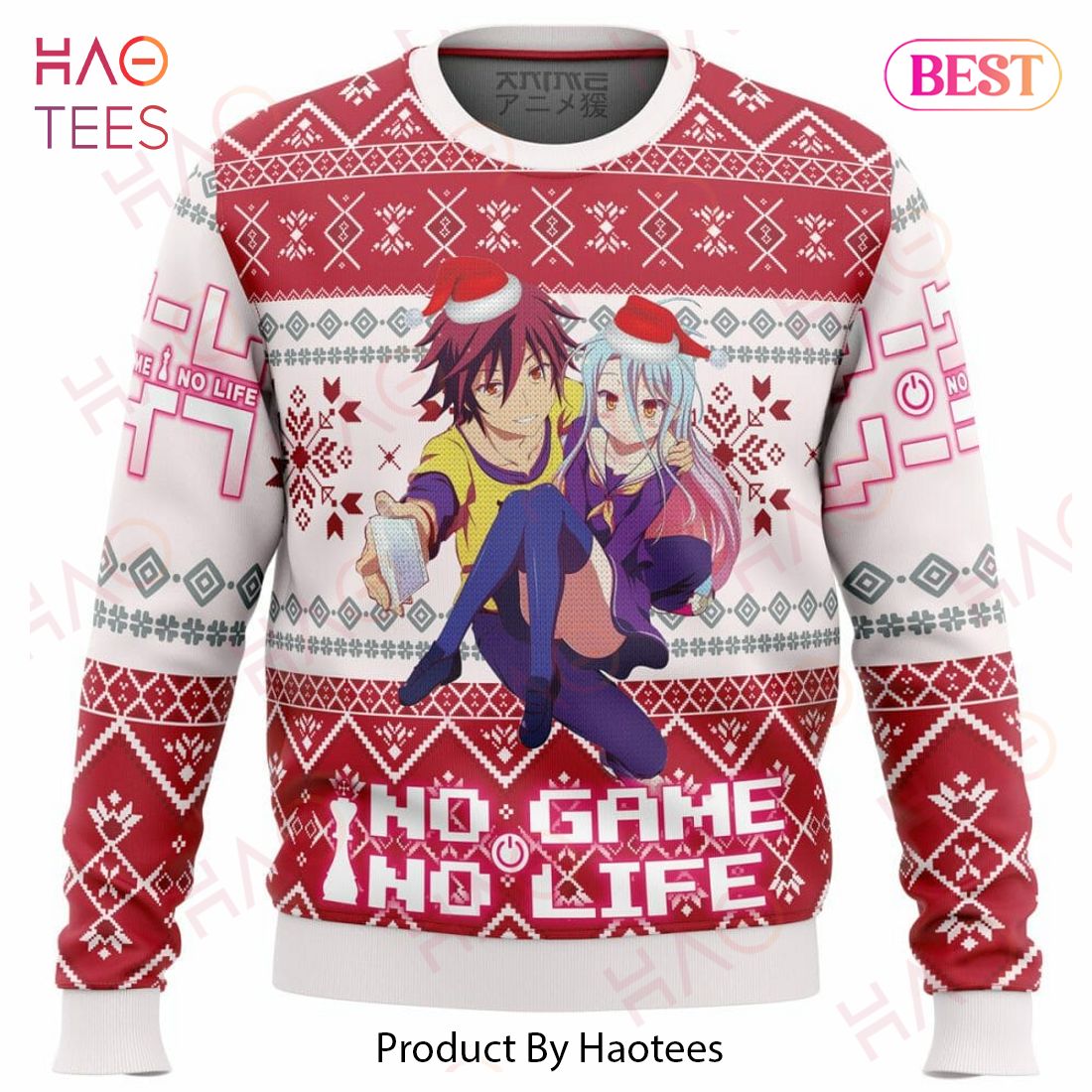 No Game No Life Alt Ugly Christmas Sweater No Game No Life Alt Ugly Christmas Sweater