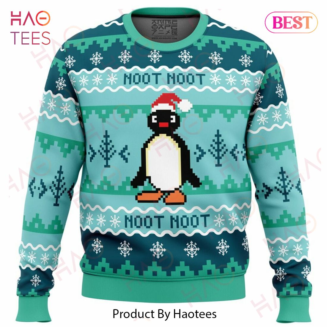 NOOT NOOT Pingu Ugly Christmas Sweater