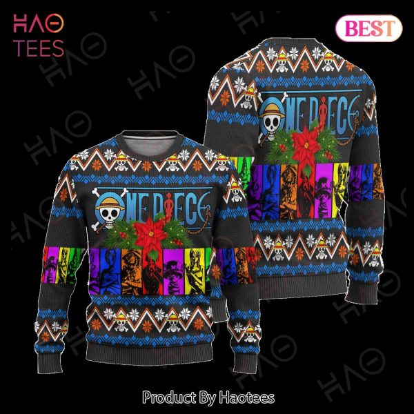 One Piece Anime Ugly Christmas Sweater Charaters Xmas Gift