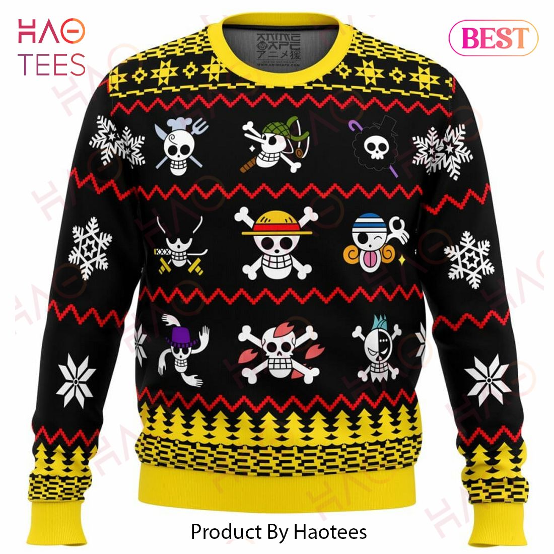 One Piece One Piece Flags Ugly Christmas Sweater