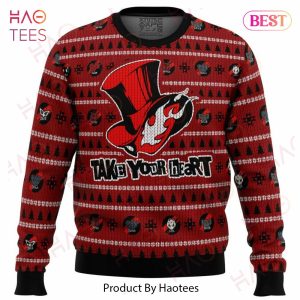 Persona 5 Take Your Heart Ugly Christmas Sweater
