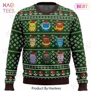 Pokemon Eevee Eeveelutions Ugly Christmas Sweater