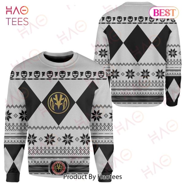Power Rangers Ugly Sweater Mighty Morphin White Power Rangers Sweater 2022
