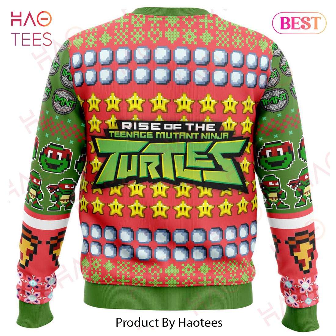 Raphael Rise of the Teenage Mutant Ninja Turtles Ugly Christmas Sweater