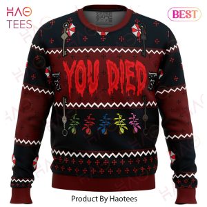 Resident Evil You Died Ugly Christmas Sweater
