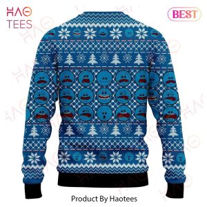 Rick And Morty Christmas Sweater Meseeks Christmas Is Pain Blue Ugly Sweater 2022