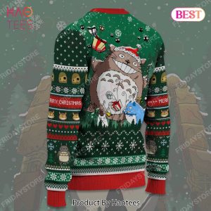 S.Ghibli Ugly Sweater S.Ghibli Toro And Kiki’s Cat Christmas Sweater Awesome Totoro Ugly Sweater 2022