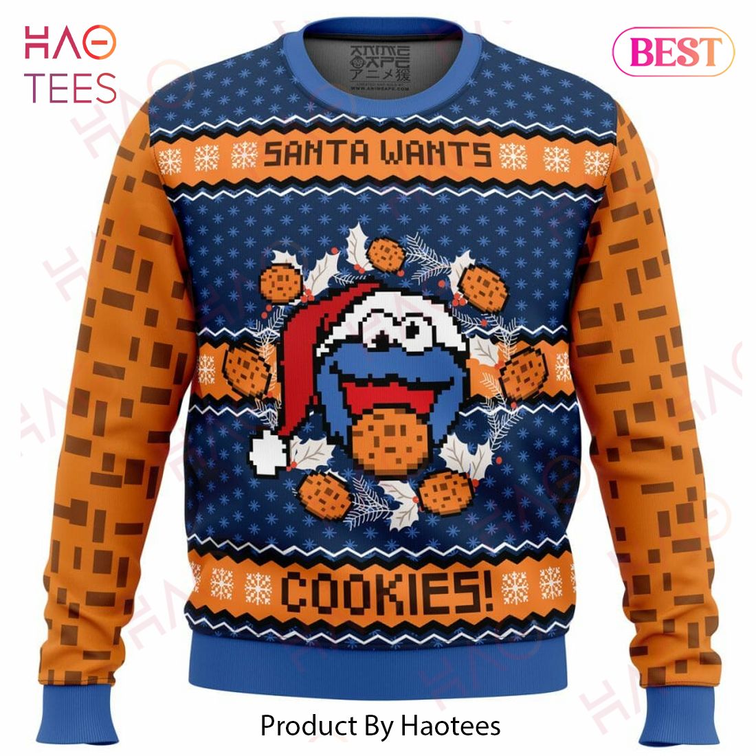 Santa wants cookies! Ugly Christmas Sweater