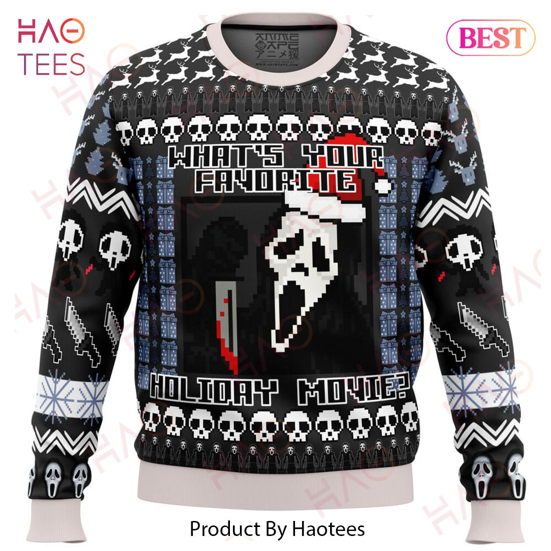 Scream Holiday Ugly Christmas Sweater