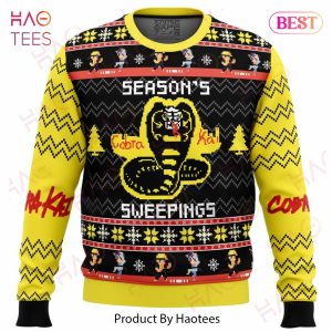Season’s Sweepings Cobra Kai Ugly Christmas Sweater