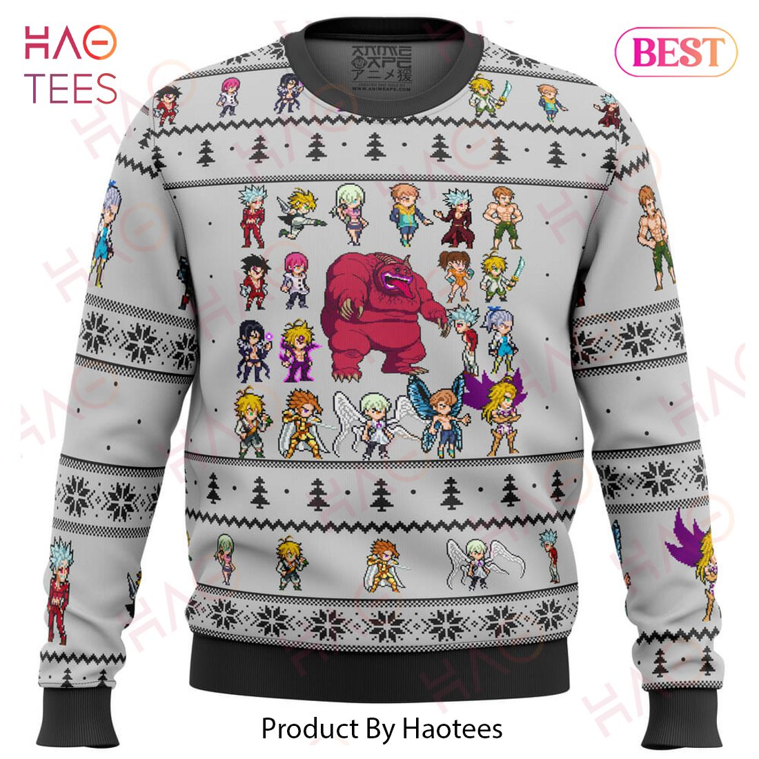 Seven Deadly Sins Sprites Ugly Christmas Sweater