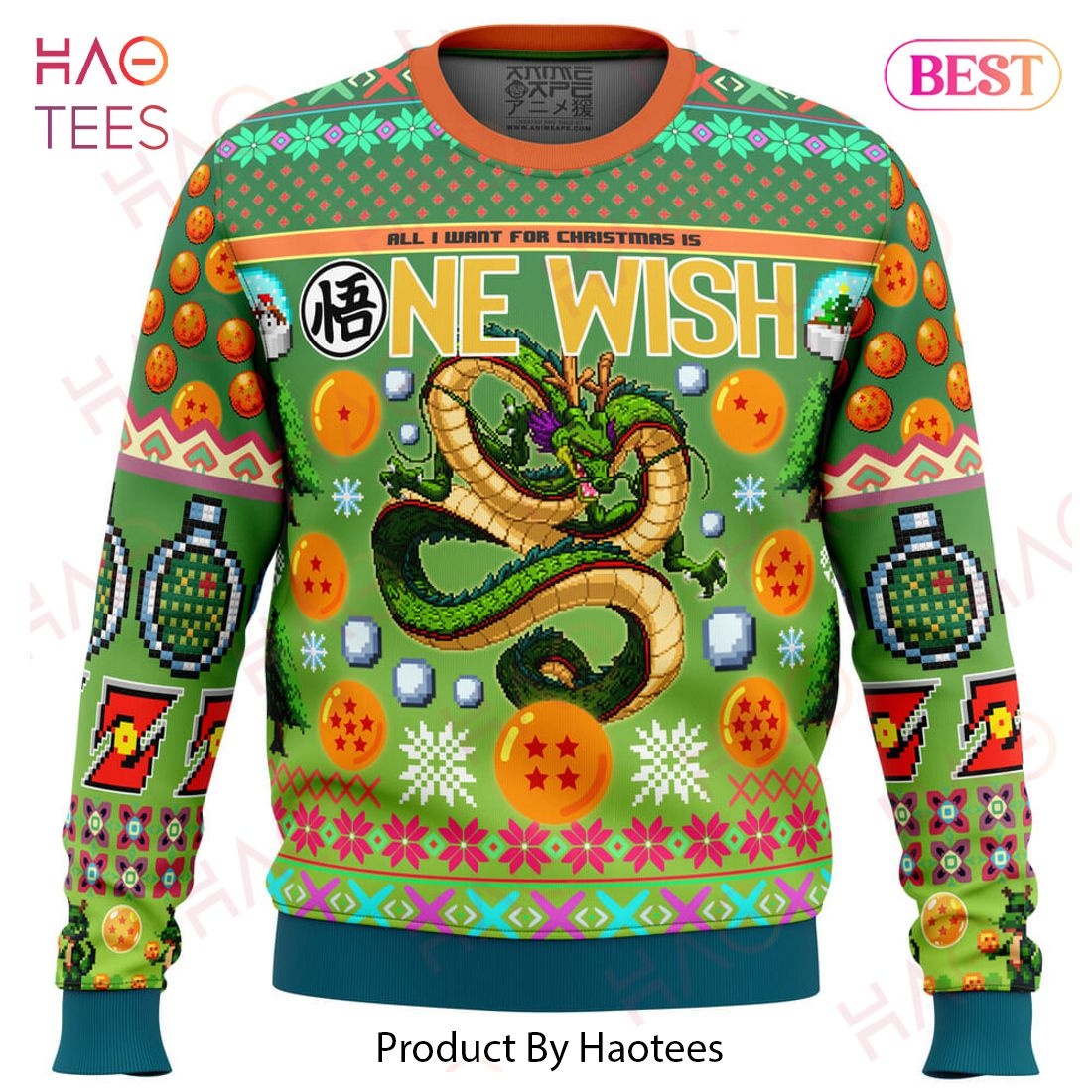 Dragon ball super top christmas sweater