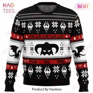 Skyrim Fusrodah Ugly Christmas Sweater