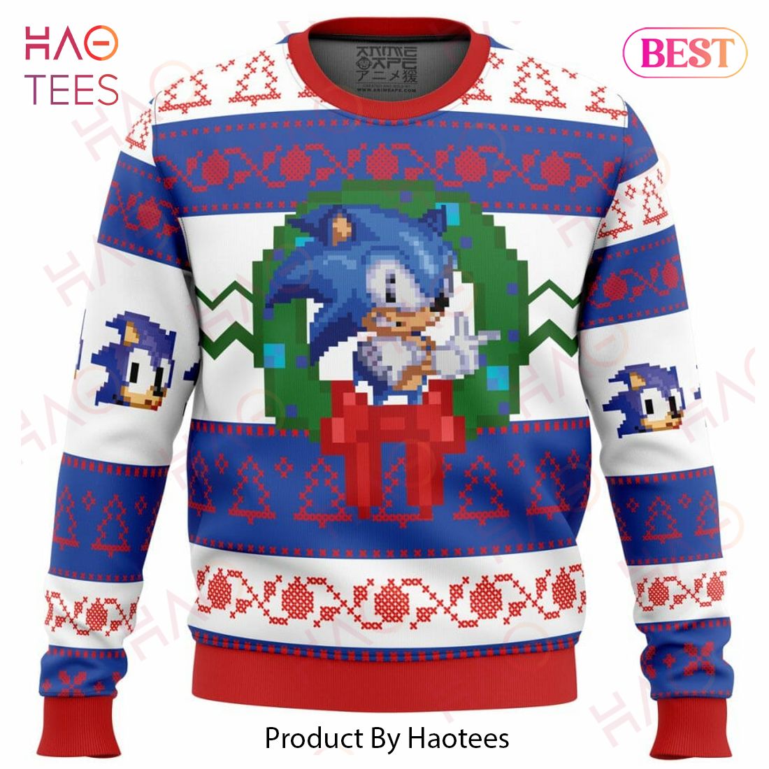 Sonic the Hedgehog Ugly Christmas Sweater