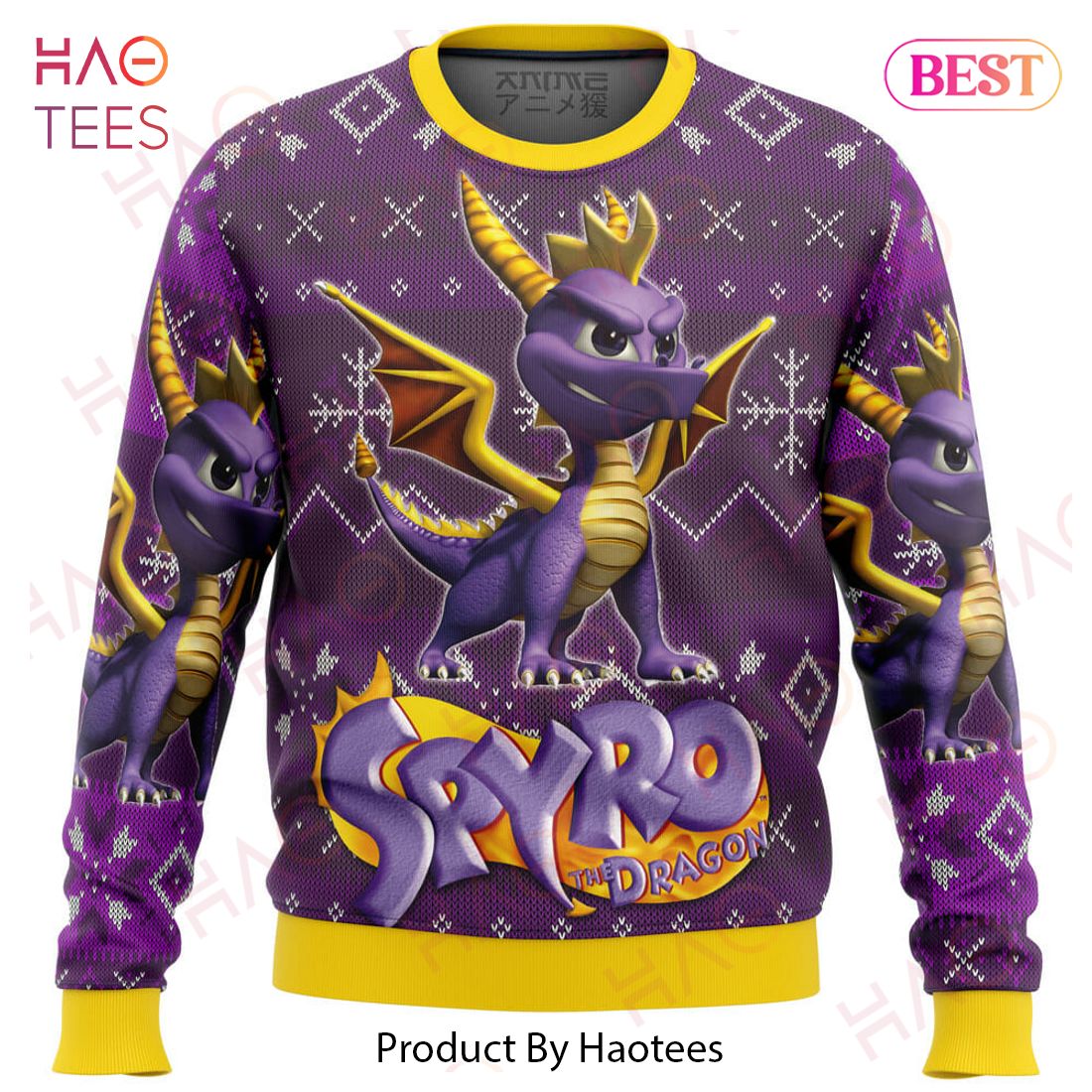 Spyro the Dragon Ugly Christmas Sweater