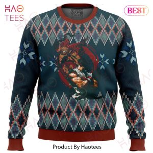 Street Fighter Ryu and Akuma Ugly Christmas Sweater