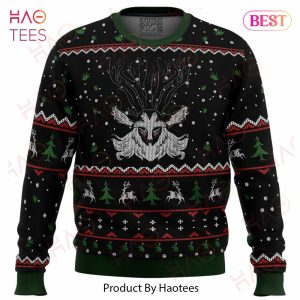 Studio Ghibli Forest Spirit Princess Mononoke Miyazaki Ugly Christmas Sweater