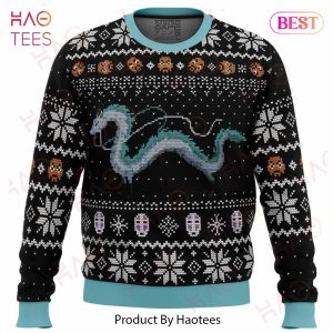 Studio Ghibli Haku Spirited Away Miyazaki Ugly Christmas Sweater