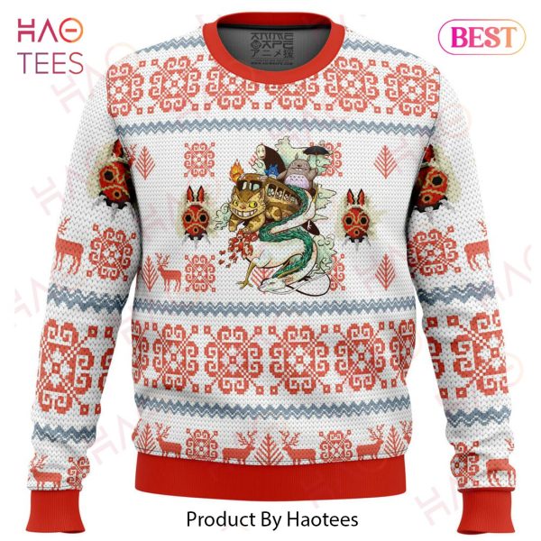 Studio Ghibli Light Ugly Christmas Sweater