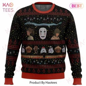Studio Ghibli No Face Spirited Away Ugly Christmas Sweater