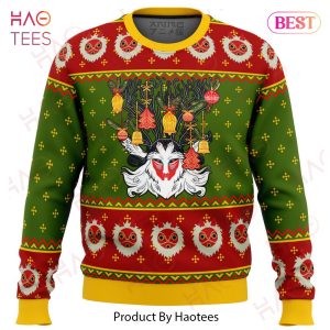 Studio Ghibli Princess Mononoke Xmas Forest Spirit Ugly Christmas Sweater