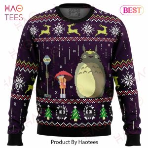 Studio Ghibli Totoro Rain Miyazaki Ugly Christmas Sweater
