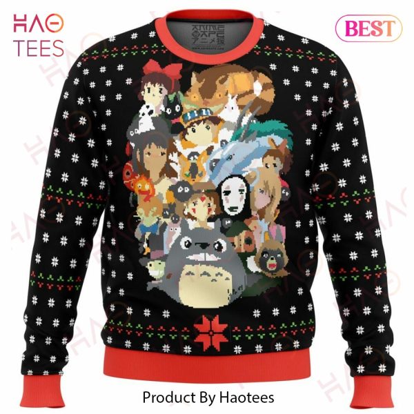 Studio Ghibli Xmas Main Miyazaki Ugly Christmas Sweater