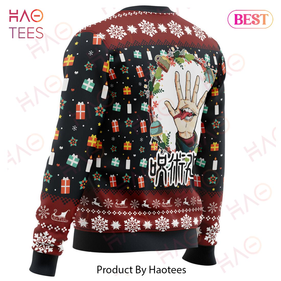 Sukuna Christmas Jujutsu Kaisen Ugly Christmas Sweater Sukuna Christmas Jujutsu Kaisen Ugly Christmas Sweater