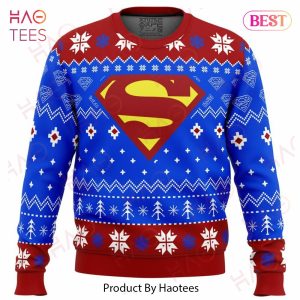 Super Heroes Superman Christmas Ugly Christmas Sweater
