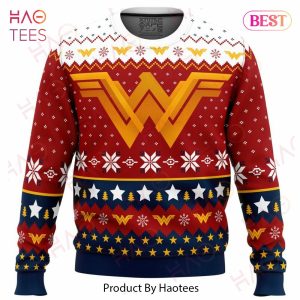 Super Heroes Wonder Woman Christmas Ugly Christmas Sweater