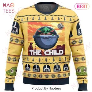 SW Christmas Sweater The Child Grogu Yellow Ugly Sweater 2022