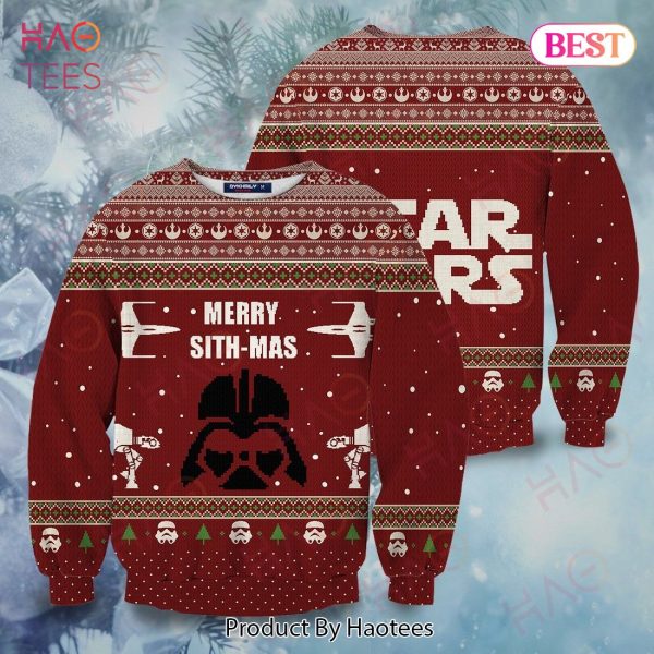SW Sweater SW Merry Sithmas Christmas Pattern Red Ugly Sweater 2022