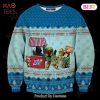 SW Ugly Sweater SW Silhouette Christmas Tree Green Black Red Sweater 2022