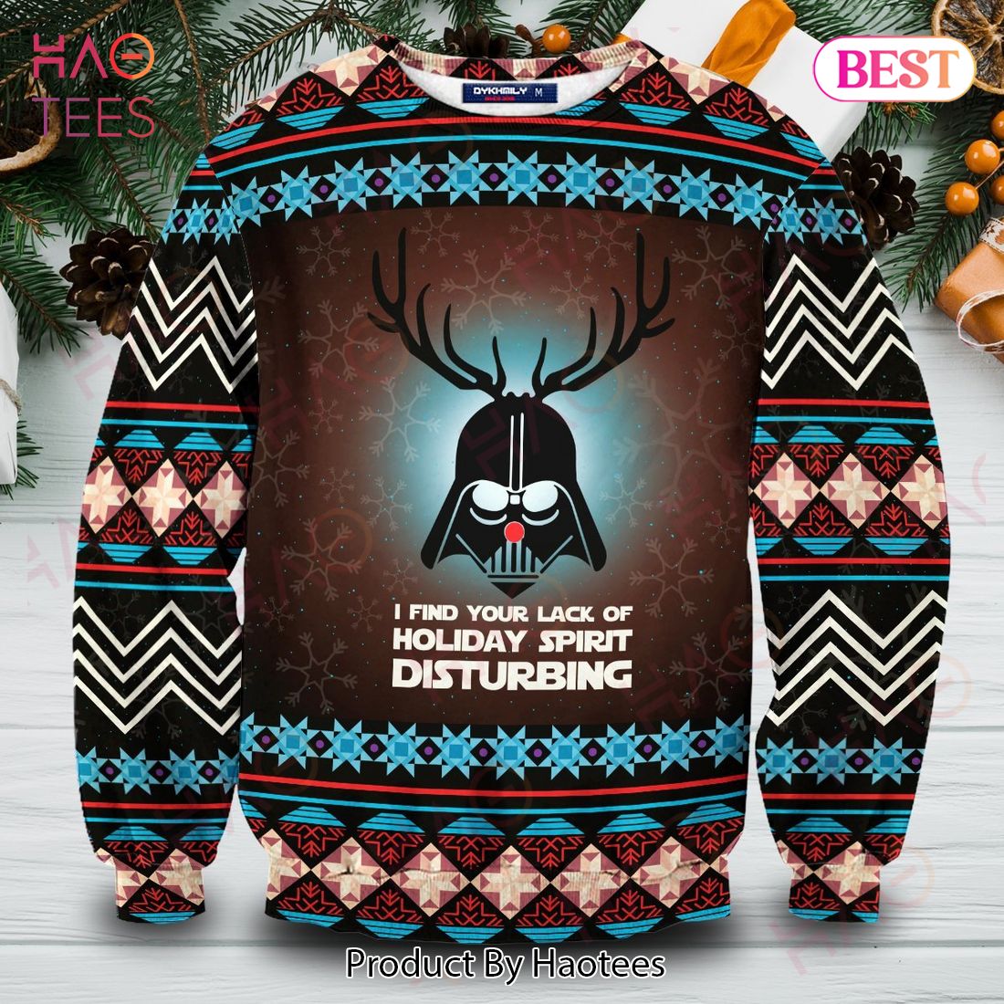 SW Ugly Sweater SW Sith I Find Your Lack Of Holiday Spirit Disturbing Sweater 2022