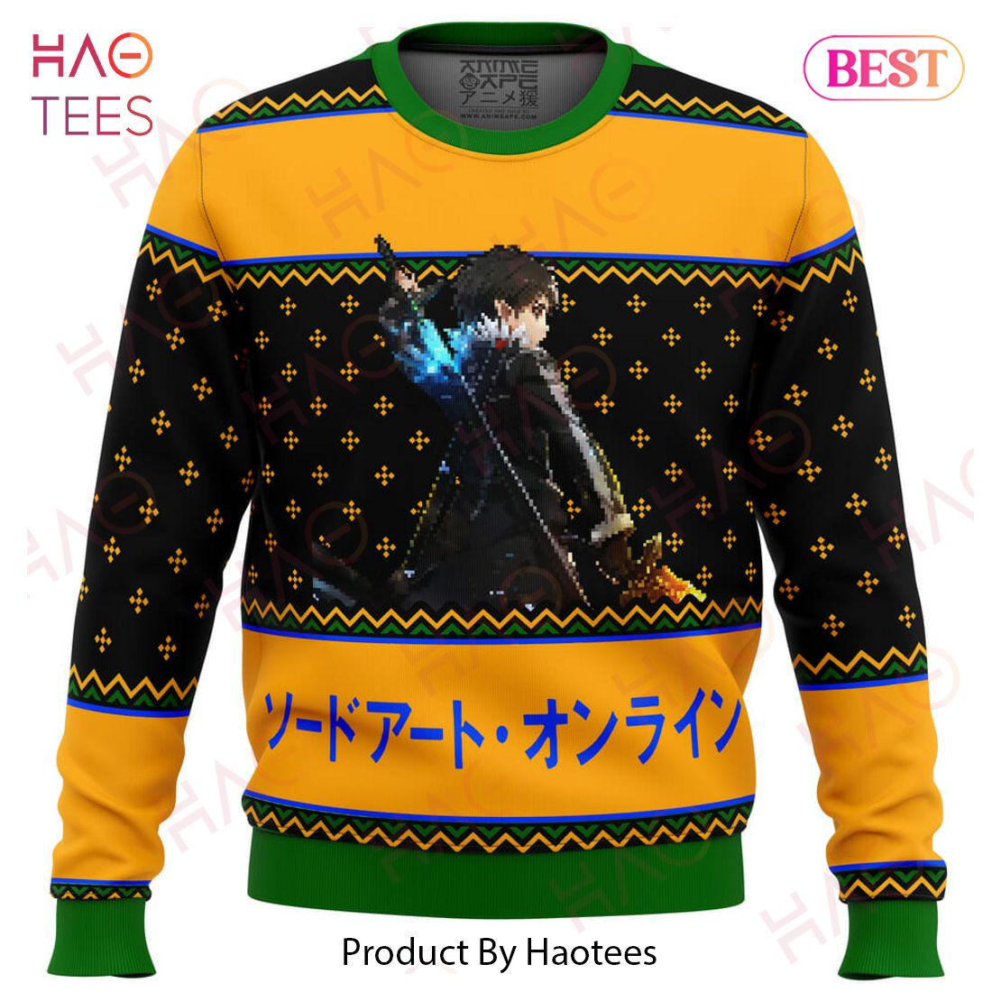 Sword Art Online Beater Ugly Christmas Sweater