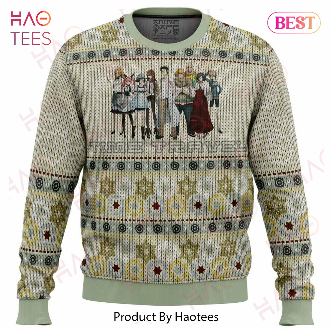 The Elite Team Steins Gate Ugly Christmas Sweater