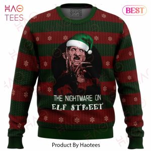The Nightmare On Elf Street Freddy Krueger Ugly Christmas Sweater