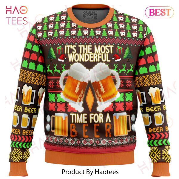 Time for a Beer Ugly Christmas Sweater