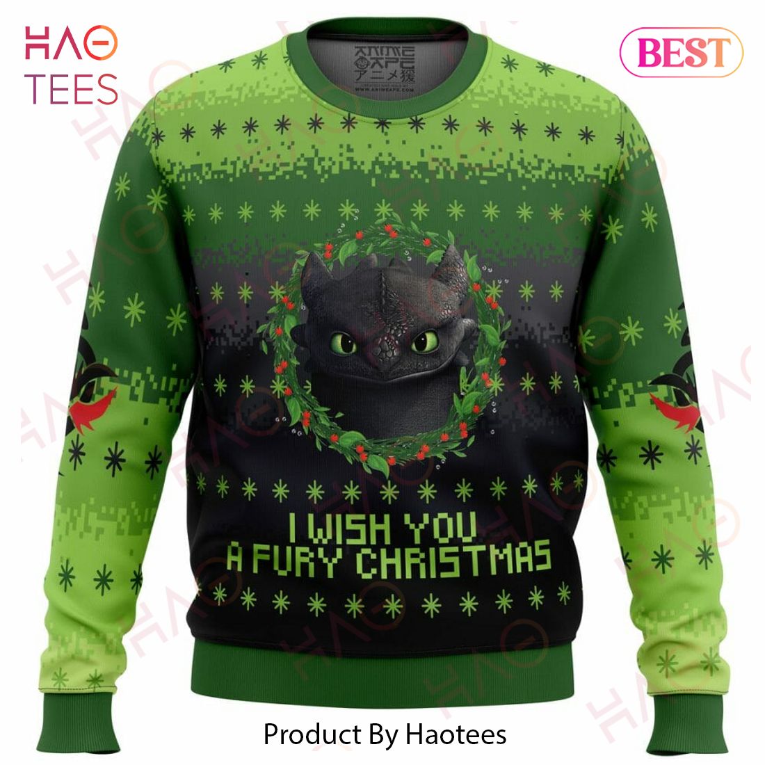 Toothless Ugly Christmas Sweater Toothless Ugly Christmas Sweater