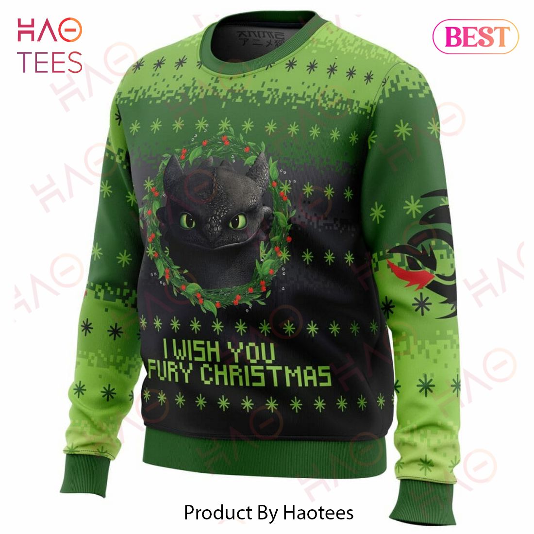 Toothless Ugly Christmas Sweater Toothless Ugly Christmas Sweater