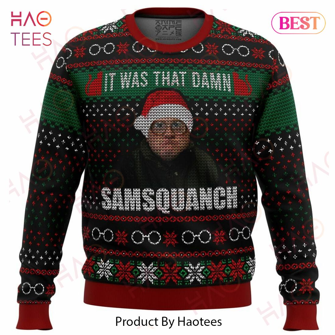 Trailer Park Boys Samsquanch Ugly Christmas Sweater Trailer Park Boys Samsquanch Ugly Christmas Sweater